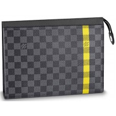 Estuche de viaje Louis Vuitton Damier Graphite Stripe Mm Amarillo n60107