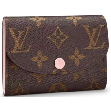 Monedero Rosalie de lona con monograma de Louis Vuitton, bailarina rosa m62361