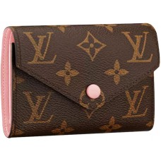 Cartera Victorine de lona con monograma de Louis Vuitton Rose Ballerina m62360