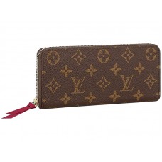 Cartera Louis Vuitton Monogram Canvas Clemence Fucsia m60742