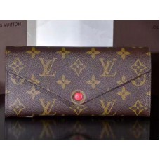 Cartera Louis Vuitton Josephine de lona con monograma en rojo chile m60712