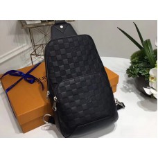 Louis Vuitton Bolso bandolera Avenue de cuero Damier Infini n41720