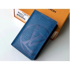 Organizador de bolsillo de piel Louis Vuitton Epi Bleu Azur m63517