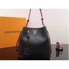 Bolso de mano Louis Vuitton Lockme negro m54677