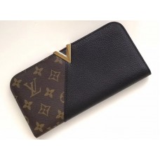 Cartera tipo kimono de lona con monograma de Louis Vuitton, color negro, m56175