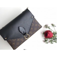 Bolso Louis Vuitton Monogram de lona Saint Michel negro m44030