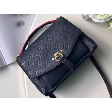Louis Vuitton Monogram Empreinte Piel Blanco BB Azul Marino Rojo m43781