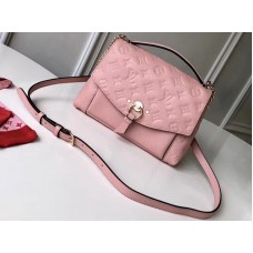 Louis Vuitton Monogram Empreinte Piel Blanco BB Rosa Polvo m43674