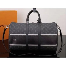 Bolso bandolera Louis Vuitton Monogram Eclipse Keepall 45 Flash m43413