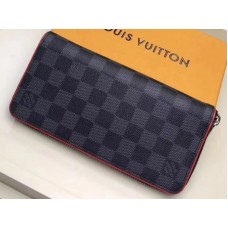 Cartera con cremallera de lona grafito Louis Vuitton Damier vertical n63304