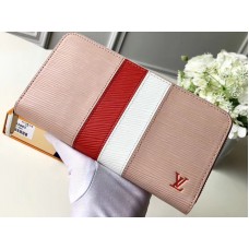 Cartera Louis Vuitton Epi de piel con cremallera, color rosa, m62983-1