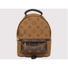 Mochila mini Palm Springs de lona con monograma inverso de Louis Vuitton m42411