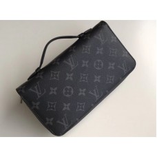 Cartera Louis Vuitton Monogram Eclipse de lona con cremallera XL m61698