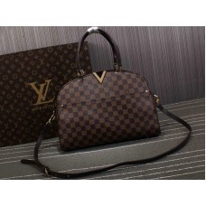 Louis Vuitton Bolso bolos Kensington de lona Damier Ebene n41505-De