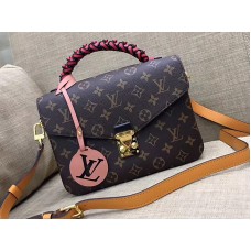 Bifaz de cuero y lona con monograma de Louis Vuitton m44386