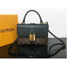 Bolso Louis Vuitton Monogram Canvas con solapa y un asa, negro m53311
