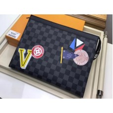 Estuche de viaje Louis Vuitton Damier Graphite Canvas Mm n64442