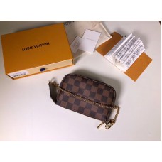 Louis Vuitton Damier Ebene Canvas Mini Pochette Accesorios n58009