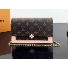 Cartera Louis Vuitton con cadena Flore de lona con monograma m67405