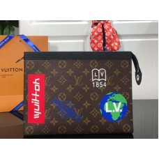 Louis Vuitton Monogram Canvas Chalk Pochette Voyage Marrón m61692