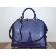 Louis Vuitton Monograma Vernis Alma PM Azul m91611
