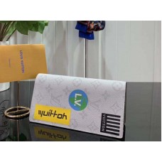 Cartera Louis Vuitton Monogram Canvas Brazza blanca m67822