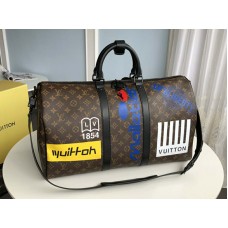 Louis Vuitton Monogram Canvas Keepall Bandouli?Re 50 Marrón m44642