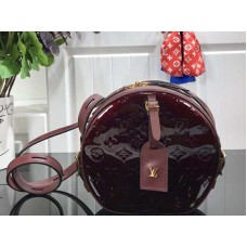 Caja para sombreros Louis Vuitton Monogram Vernis Soft Burgundy m53999