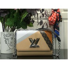 Louis Vuitton Epi Leather Twist Mm Beige Marrón m53802
