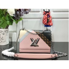 Louis Vuitton Epi Leather Twist Mm Blanco Rosa m53800