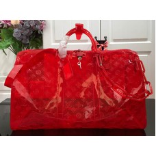 Bolso bandolera Louis Vuitton con monograma en relieve de PVC, 50 unidades, rojo, m53274