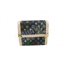 Billetera Louis Vuitton Multicolor Negra