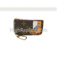 Pochette de novio con monograma de Louis Vuitton Cles Naranja