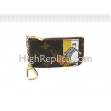Louis Vuitton Monogram Groom Pochette Cles Amarillo