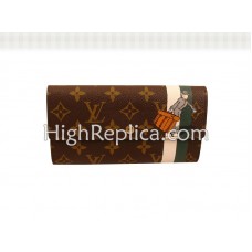 Cartera Louis Vuitton Monogram Groom con bolsillo con cremallera, color verde