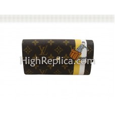 Cartera Louis Vuitton Monogram Groom con bolsillo con cremallera, color amarillo