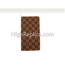 Monedero Louis Vuitton Damier con cremallera