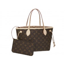 Louis Vuitton Monogram Neverfull Pm Beige